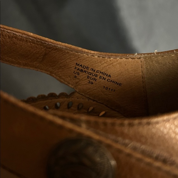 Taos Tango Mary Jane Leather Wedge Sandal Size EU 39 US 8 - Picture 7 of 7